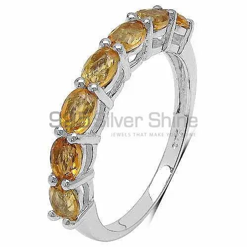 925 Sterling Silver Rings In Semi Precious Citrine Gemstone 925SR3372_2