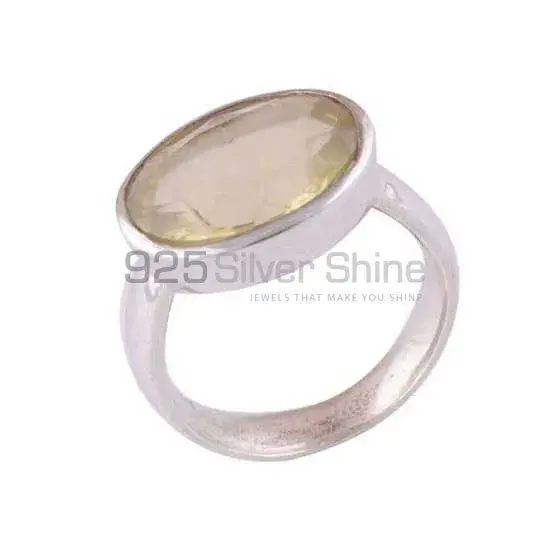 Citrine Gemstone Sterling Silver Wedding Rings 925SR3451_1