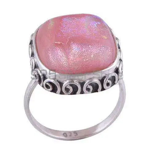 925 Sterling Silver Rings In Semi Precious Dichroic Glass Gemstone 925SR2962_1