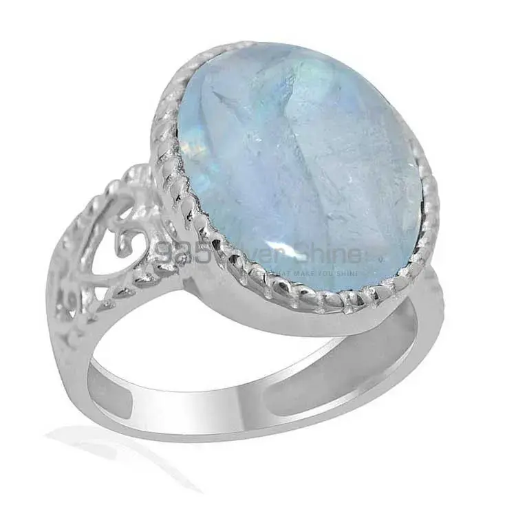 925 Sterling Silver Rings In Semi Precious Rainbow Moonstone 925SR1926_1