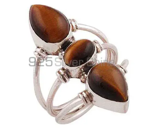 925 Sterling Silver Rings In Semi Precious Tiger's Eye Gemstone 925SR2804_1
