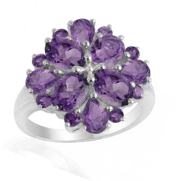 925 Sterling Silver Rings In Genuine Amethyst Gemstone 925SR2161_0