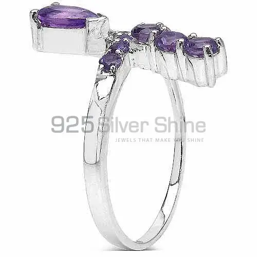 925 Sterling Silver Rings In Genuine Amethyst Gemstone 925SR3039_1