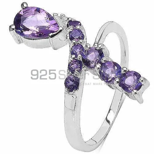 925 Sterling Silver Rings In Genuine Amethyst Gemstone 925SR3039_2