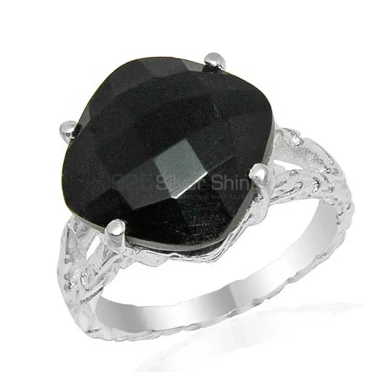 925 Sterling Silver Rings In Genuine Black Onyx Gemstone 925SR1620_1
