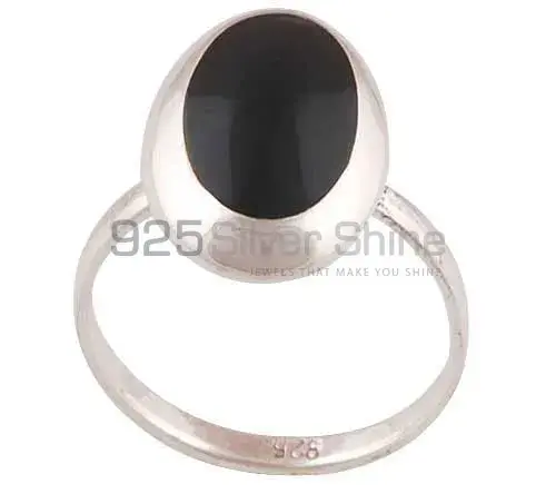 925 Sterling Silver Rings In Genuine Black Onyx Gemstone 925SR2881_0