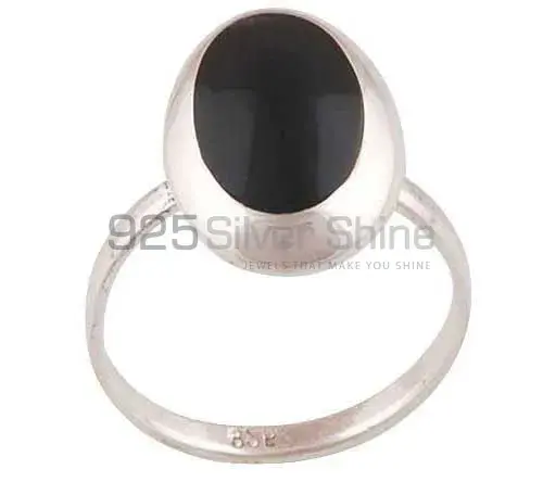 925 Sterling Silver Rings In Genuine Black Onyx Gemstone 925SR2881_1