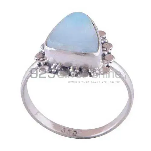 925 Sterling Silver Rings In Genuine Chalcedony Gemstone 925SR2960_1