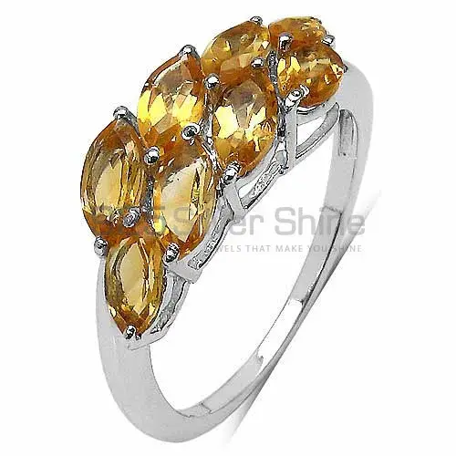 925 Sterling Silver Rings In Genuine Citrine Gemstone 925SR3370_2