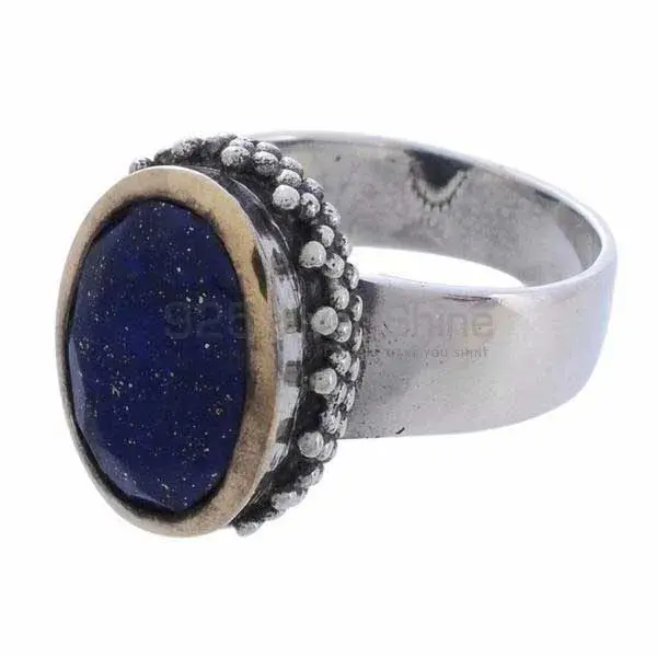 925 Sterling Silver Rings In Genuine Lapis Lazuli Gemstone_1