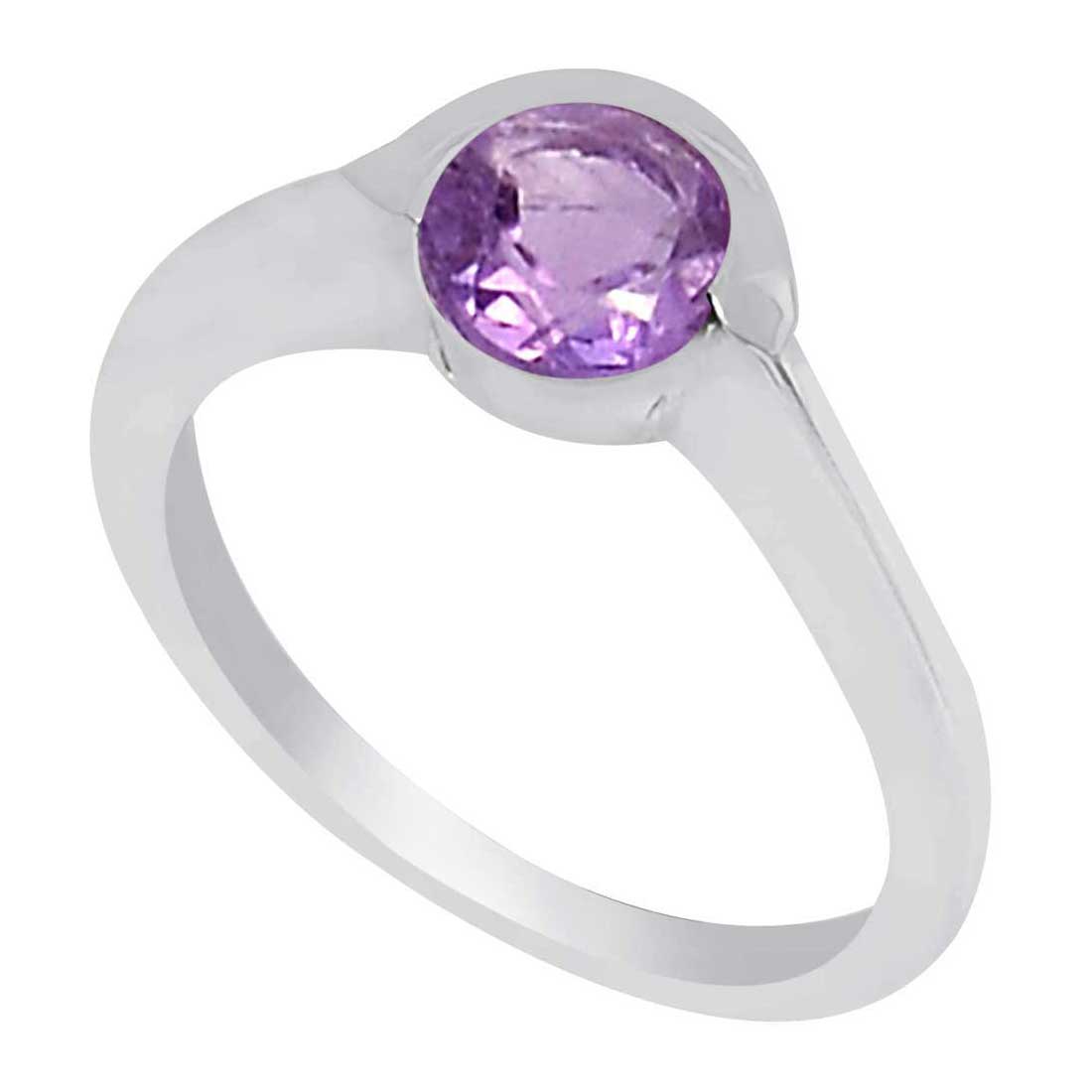 925 Sterling Silver Rings In Natural Amethyst Gemstone 925SR935_1