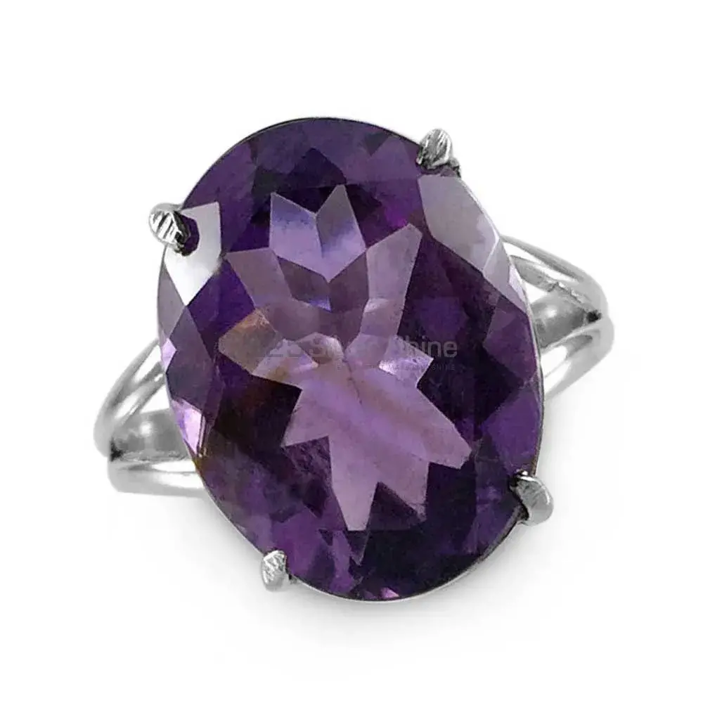 Amethyst Gemstone Sterling Silver Rings 925SR3841_1