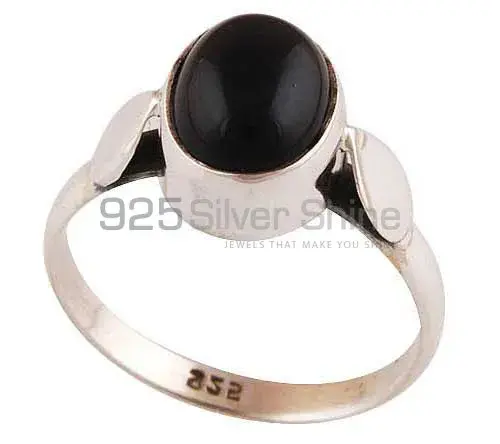 925 Sterling Silver Rings In Natural Black Onyx Gemstone 925SR2800_1