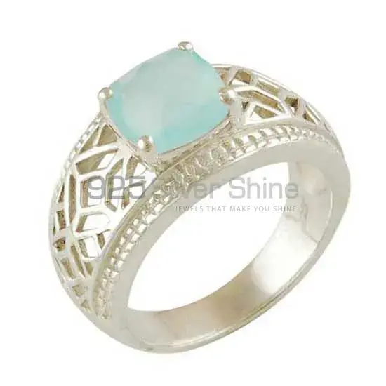 925 Sterling Silver Rings In Natural Chalcedony Gemstone 925SR3447_1
