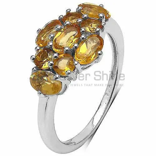 925 Sterling Silver Rings In Natural Citrine Gemstone 925SR3368_1
