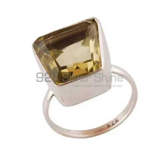 Citrine Gemstone Silver Women's Anniversary Rings 925SR3526_1
