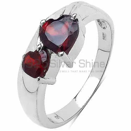 Sterling Silver Garnet Gemstone Wedding Rings 925SR3210_2