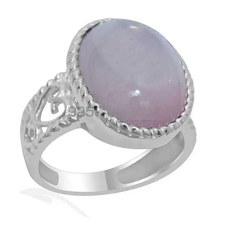 925 Sterling Silver Rings In Natural Rose Quartz Gemstone 925SR1922_1