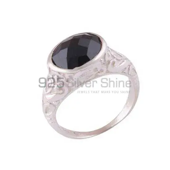 925 Sterling Silver Rings In Semi Precious Black Onyx Gemstone 925SR3957_1