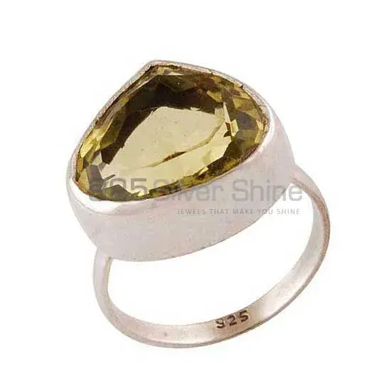Sterling Silver Citrine Gemstone Rings 925SR3527_1