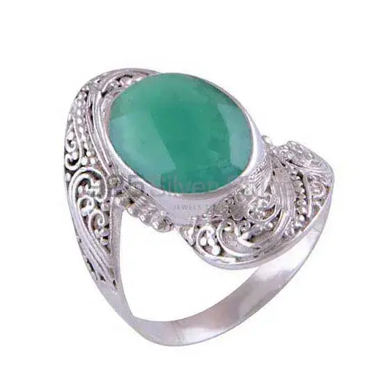 925 Sterling Silver Rings In Semi Precious Green Onyx Gemstone 925SR4115_1
