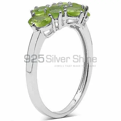 925 Sterling Silver Rings In Semi Precious Peridot Gemstone 925SR3369_1