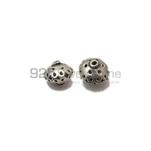 925 Sterling Silver Filigree Rondell Beads. 11.2x14.8mm Sold per pkg of 10-925SFB105