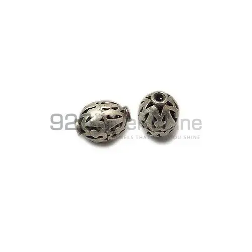 925 Sterling Silver Filigree Rondell Beads. 14.5x10.6mm Sold per pkg of 10-925SFB104