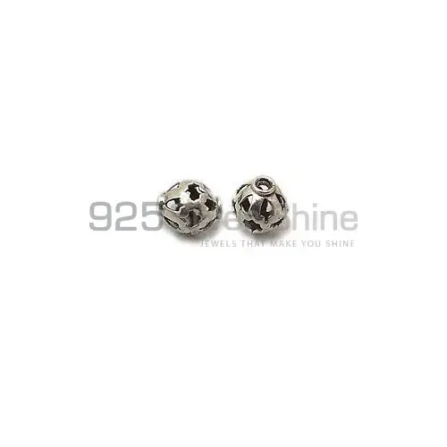 925 Sterling Silver Filigree Rondell Beads. 4.6x8.2mm Sold per pkg of 10-925SFB109