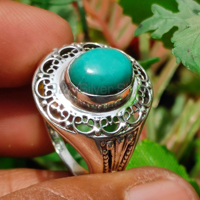 925 Sterling Silver Ring In Turquoise Gemstone SSR59_3