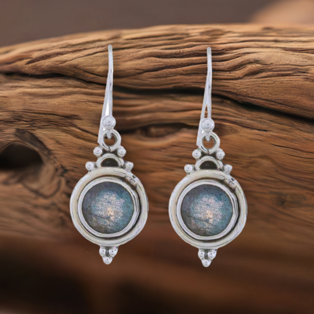 925 Sterling Silver Earrings In Labradorite Gemstone Jewelry 925SE1227