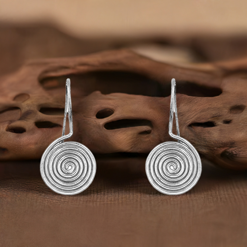 Plain 925 Sterling Fine Silver Earring 925SE152