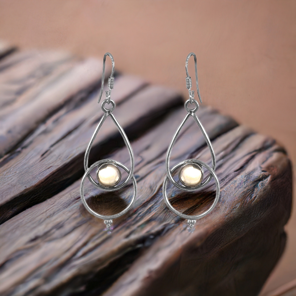 Citrine Semi Precious Gemstone Earring In Sterling Silver Jewelry 925SE158