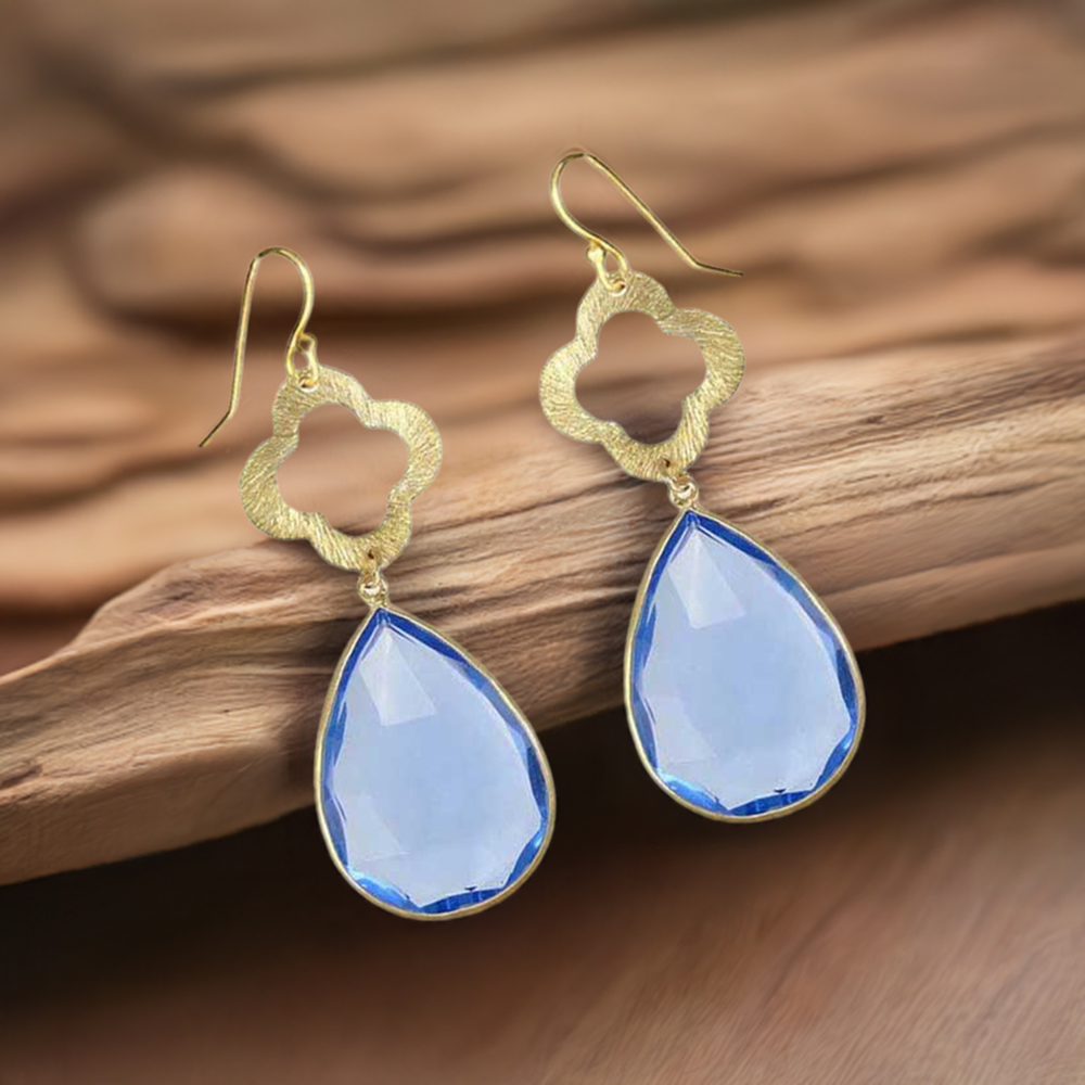 925 Sterling Silver Earrings In Iolite Gemstone Jewelry 925SE1901