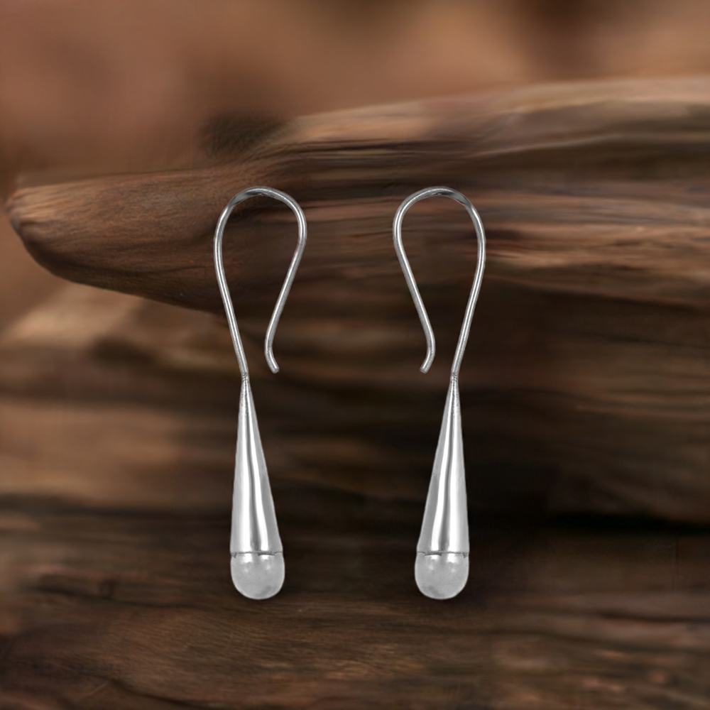 Pearl Drop Earrings In Solid Silver Jewelry 925SE206