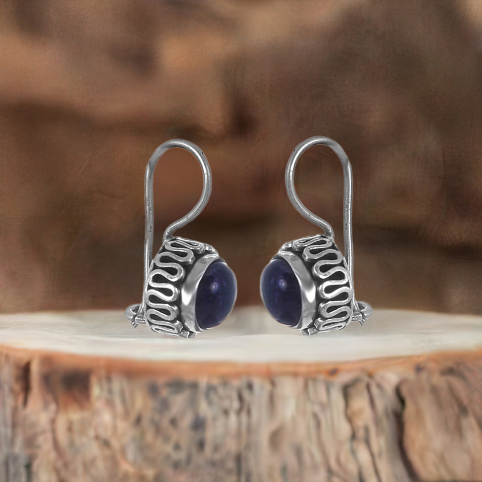 Amethyst Gemstone Earrings In Silver earring 925SE208_0