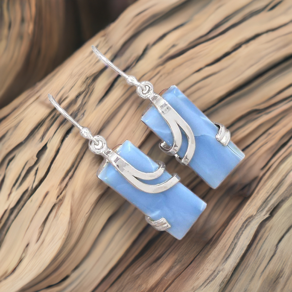 925 Sterling Silver Handmade Earrings In Agate Gemstone Jewelry 925SE2086