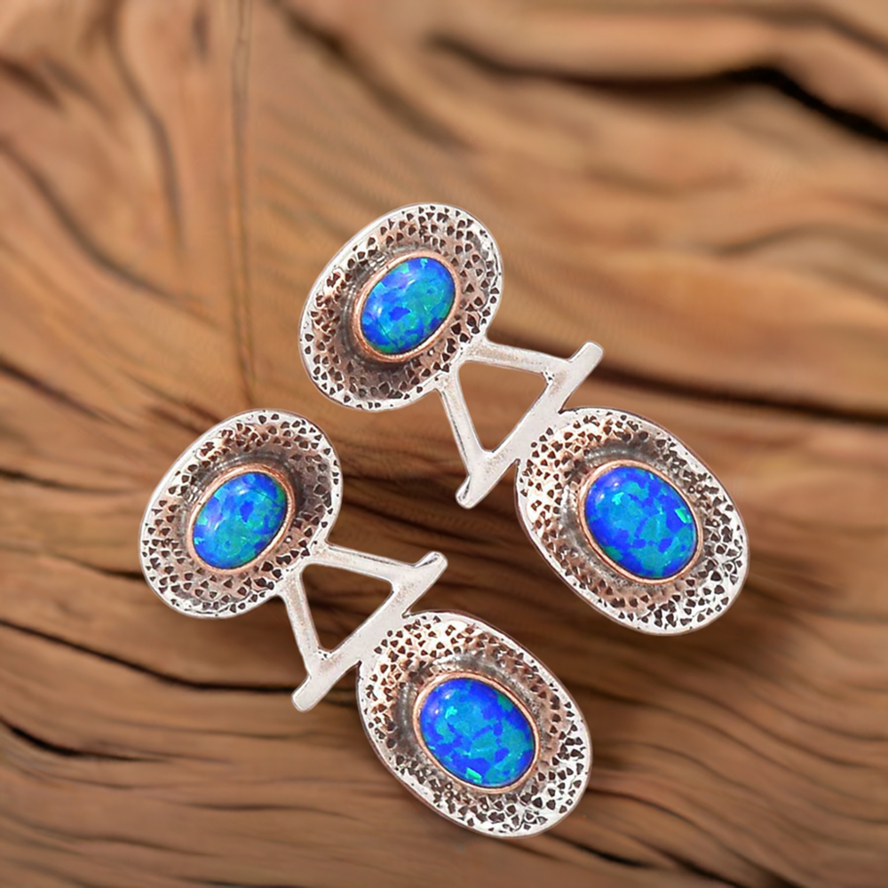 925 Sterling Silver Earrings In Opal Gemstone Jewelry 925SE2147