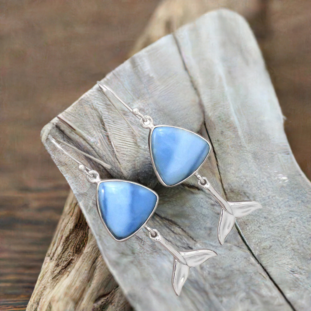 Fine 925 Sterling Silver Earrings In Natural Agate Gemstone 925SE2178