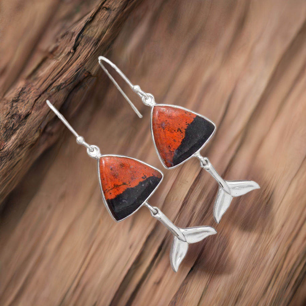 Natural Gemstone Earrings In 925 Sterling Silver 925SE2181
