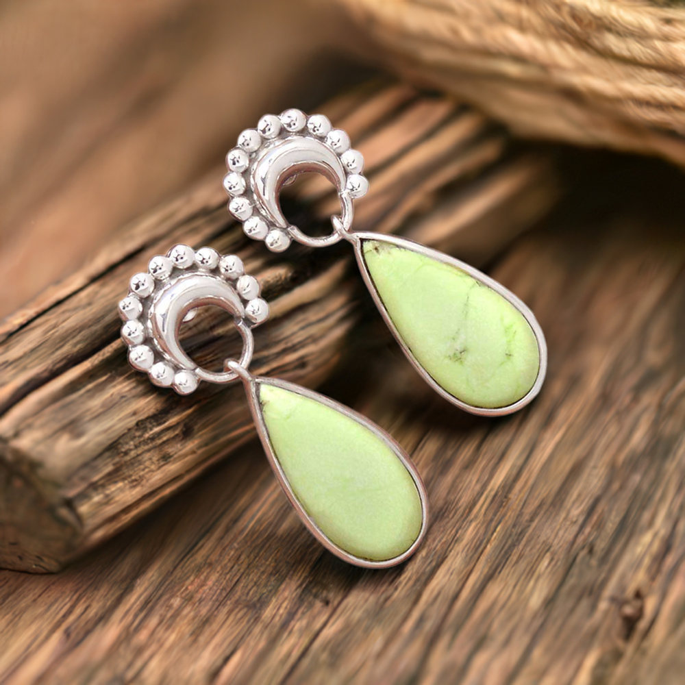 925 Sterling Silver Earrings In Natural Agate Gemstone 925SE2190