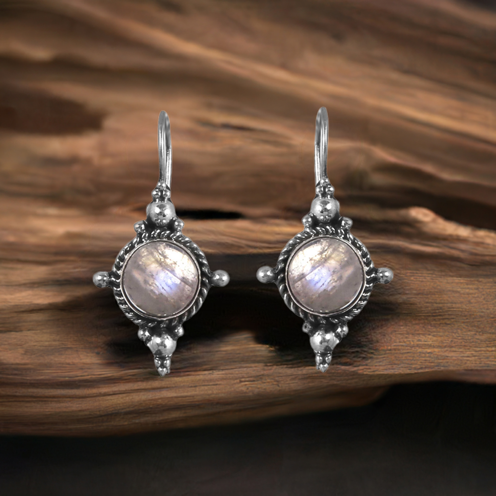 Sterling Silver Earrings In Labradorite Gemstone Jewelry 925SE220
