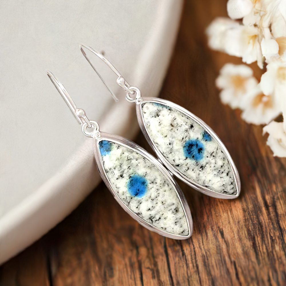 925 Sterling Silver Earrings In K2 Gemstone Jewelry 925SE2229