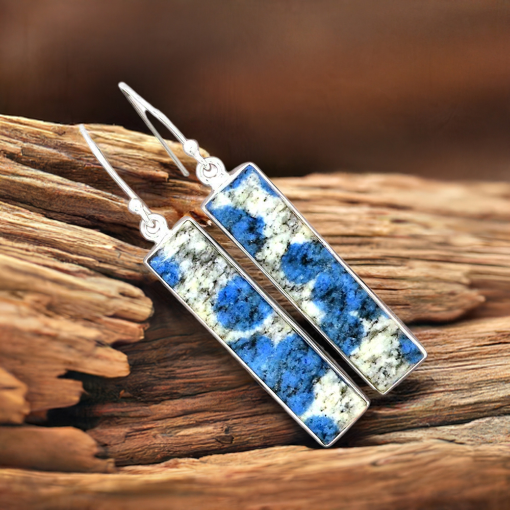 925 Sterling Silver Handmade Earrings In K2 Gemstone Jewelry 925SE2231