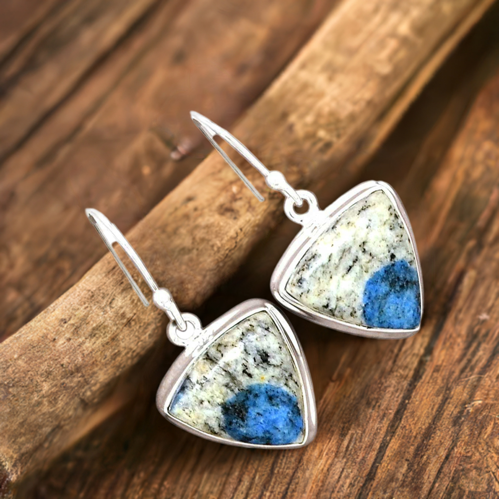 925 Sterling Silver Handmade Earrings In K2 Gemstone Jewelry 925SE2232