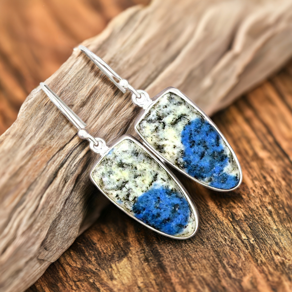 925 Sterling Silver Handmade Earrings In K2 Gemstone Jewelry 925SE2234