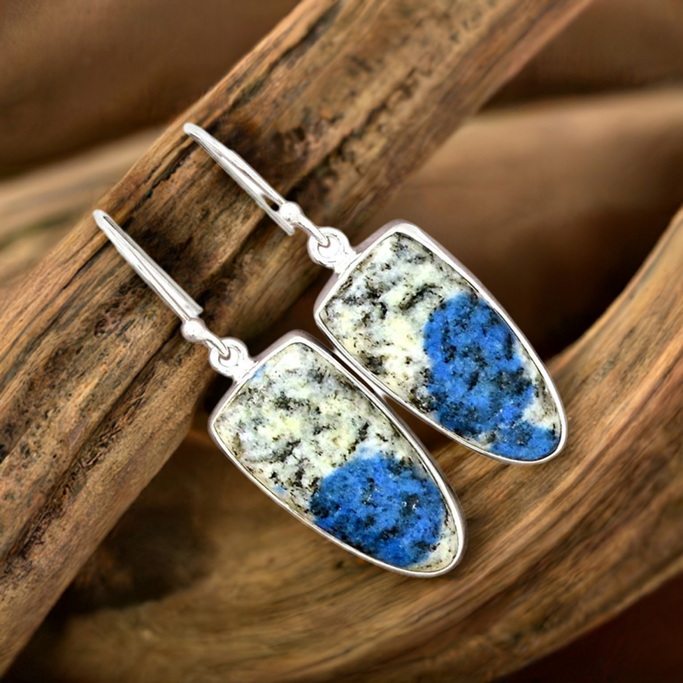 925 Sterling Silver Handmade Earrings In K2 Gemstone Jewelry 925SE2234_0