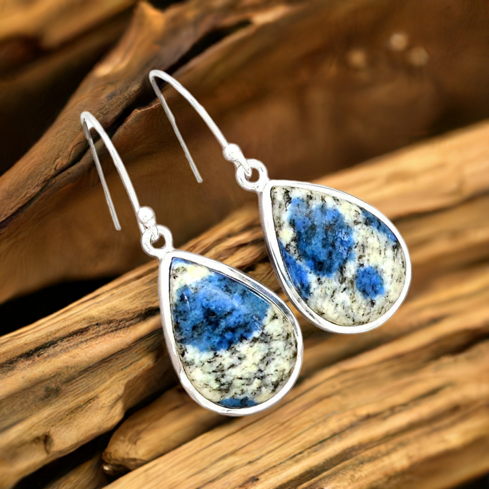 925 Sterling Silver Handmade Earrings In K2 Gemstone Jewelry 925SE2235