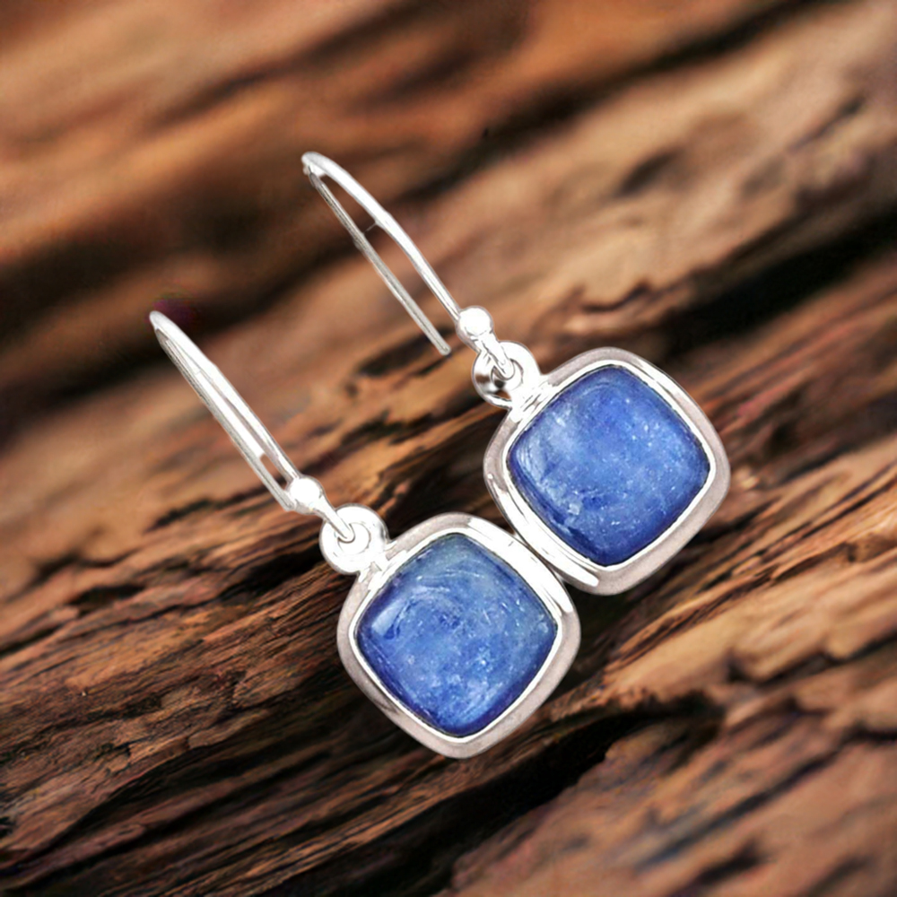 925 Sterling Silver Earrings In Kyanite Gemstone Jewelry 925SE2236