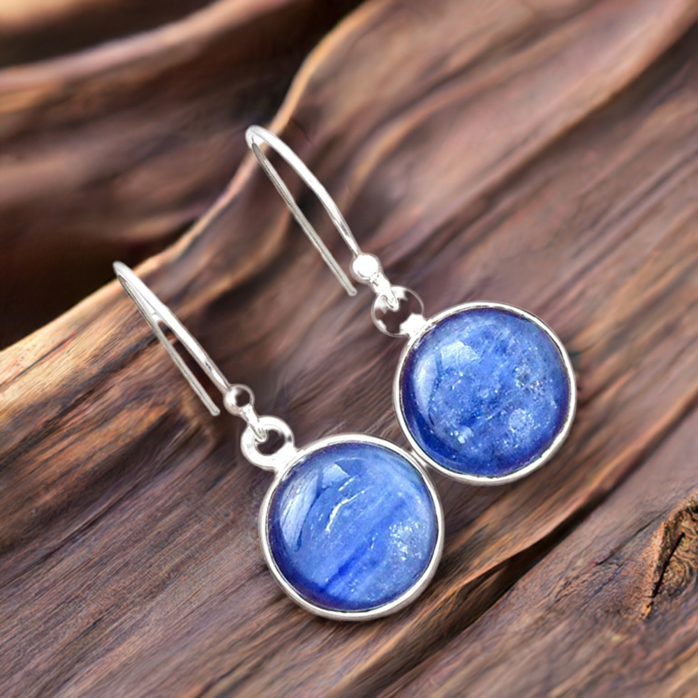 925 Sterling Silver Earrings In Kyanite Gemstone Jewelry 925SE2238